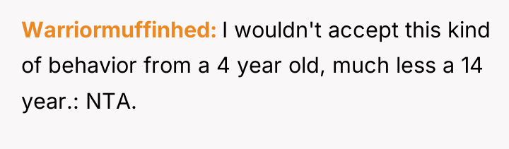 Warriormuffinhed I wouldn't accept this kind of behavior from a...