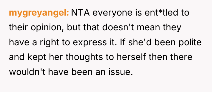 mygreyangel NTA everyone is ent*tled to their opinion, but that...