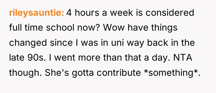 rileysauntie 4 hours a week is considered full time school...