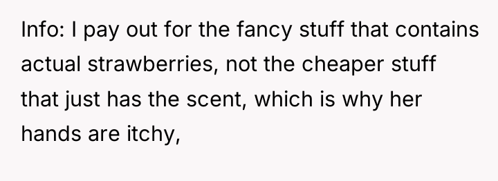 Info: I pay out for the fancy stuff that contains...