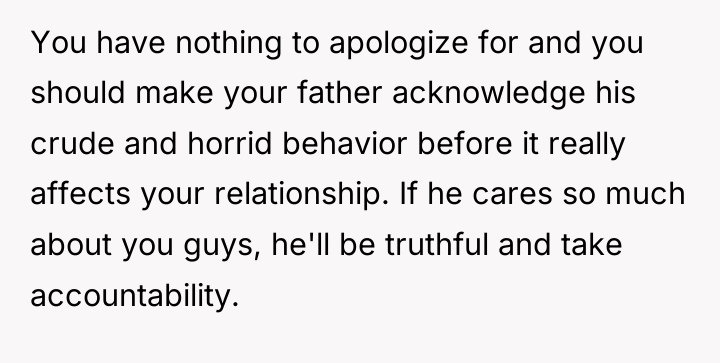 You have nothing to apologize for and you should make...