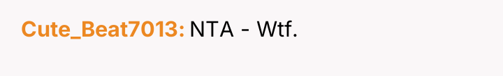 Cute_Beat7013 NTA - Wtf.