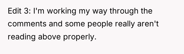 Edit 3: I'm working my way through the comments and...