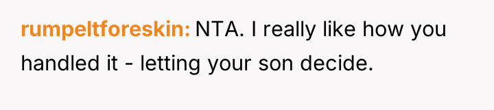 rumpeltforeskin NTA. I really like how you handled it -...