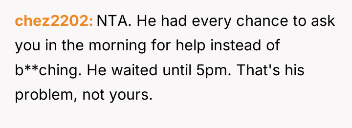 chez2202 NTA. He had every chance to ask you in...