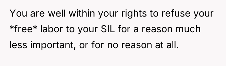 You are well within your rights to refuse your *free*...