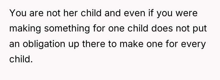 You are not her child and even if you were...