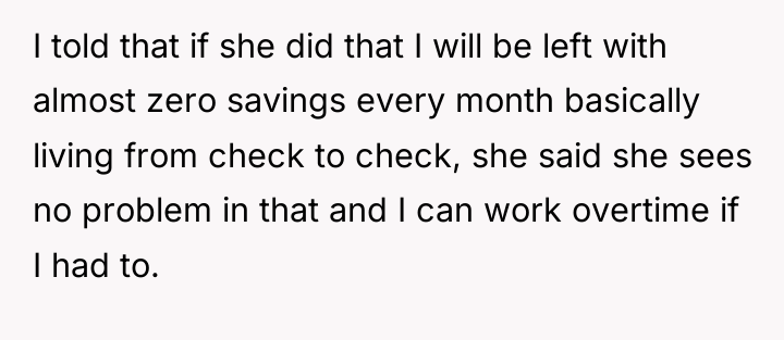 I told that if she did that I will be...