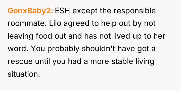 GenxBaby2 ESH except the responsible roommate. Lilo agreed to help...