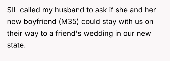 SIL called my husband to ask if she and her...