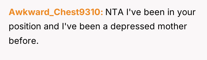 Awkward_Chest9310 NTA I've been in your position and I've been...
