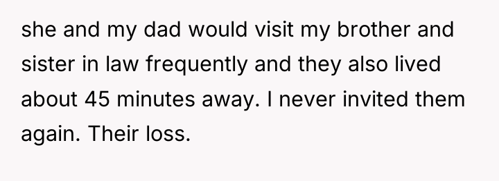 she and my dad would visit my brother and sister...