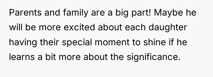 Parents and family are a big part! Maybe he will...