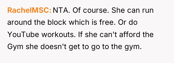 RachelMSC NTA. Of course. She can run around the block...
