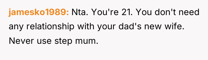 jamesko1989 Nta. You're 21. You don't need any relationship with...