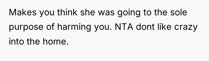 Makes you think she was going to the sole purpose...