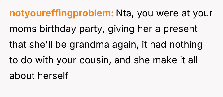 notyoureffingproblem Nta, you were at your moms birthday party, giving...