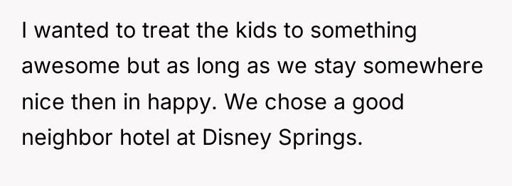 I wanted to treat the kids to something awesome but...