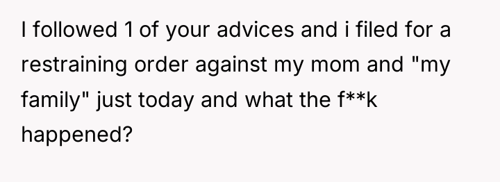 I followed 1 of your advices and i filed for...