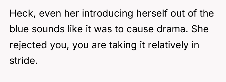 Heck, even her introducing herself out of the blue sounds...