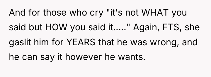 And for those who cry "it's not WHAT you said...
