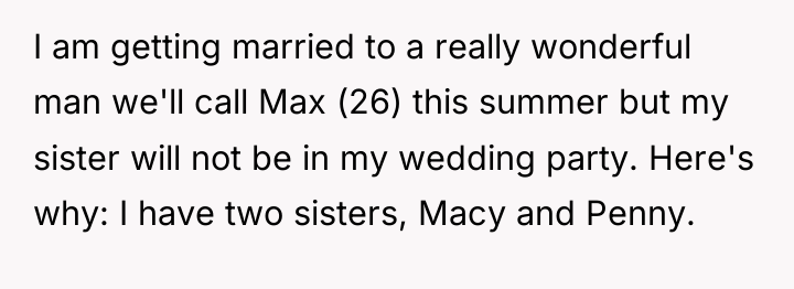 I am getting married to a really wonderful man we'll...