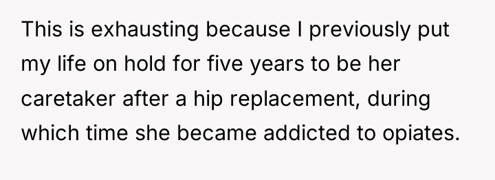 This is exhausting because I previously put my life on...