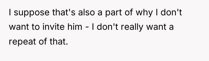 I suppose that's also a part of why I don't...