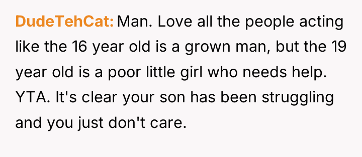 DudeTehCat Man. Love all the people acting like the 16...