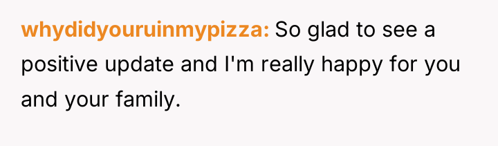 whydidyouruinmypizza So glad to see a positive update and I'm...