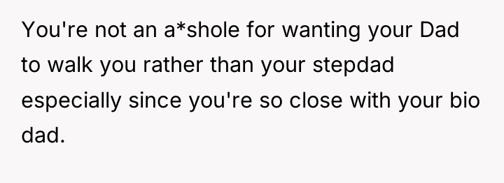 You're not an a*shole for wanting your Dad to walk...