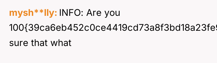 mysh**lly INFO: Are you 100{39ca6eb452c0ce4419cd73a8f3bd18a23fe95ab4febb092bc2ab1b542eeea82f} sure that what