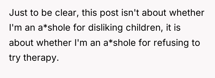 Just to be clear, this post isn't about whether I'm...