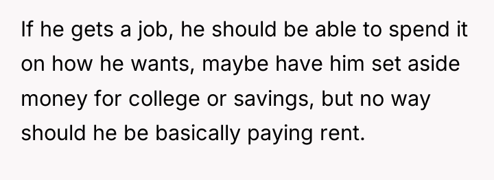 If he gets a job, he should be able to...
