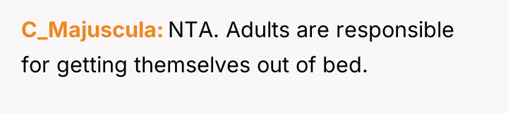 C_Majuscula NTA. Adults are responsible for getting themselves out of...