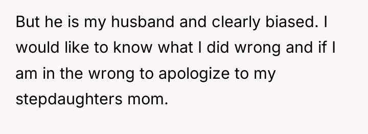 But he is my husband and clearly biased. I would...
