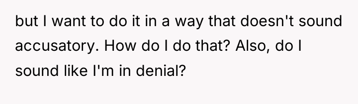 but I want to do it in a way that...