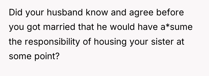Did your husband know and agree before you got married...