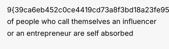 9{39ca6eb452c0ce4419cd73a8f3bd18a23fe95ab4febb092bc2ab1b542eeea82f} of people who call themselves an influencer or an...