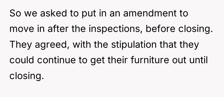 So we asked to put in an amendment to move...