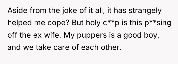 Aside from the joke of it all, it has strangely...