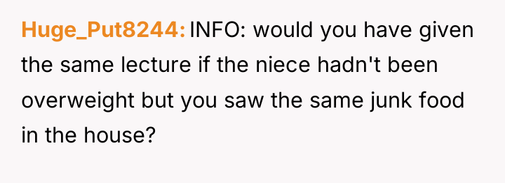 Huge_Put8244 INFO: would you have given the same lecture if...
