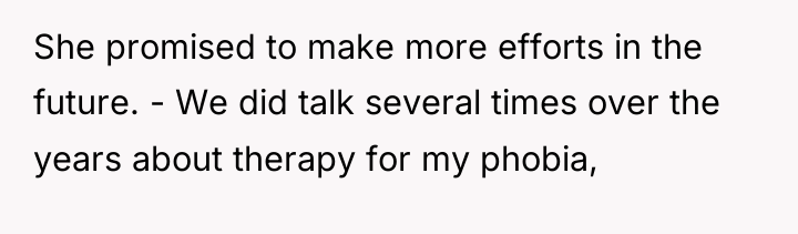 She promised to make more efforts in the future. -...