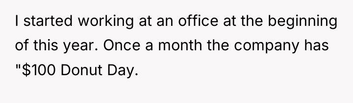 I started working at an office at the beginning of...