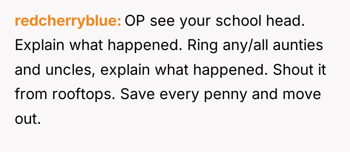 redcherryblue OP see your school head. Explain what happened. Ring...