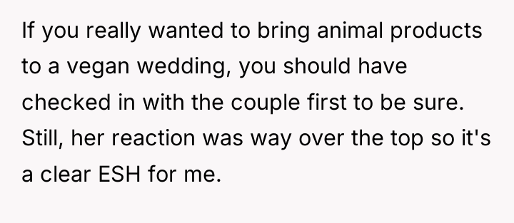 If you really wanted to bring animal products to a...