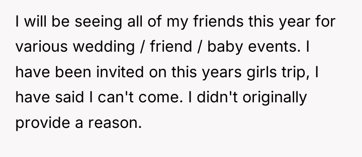 I will be seeing all of my friends this year...