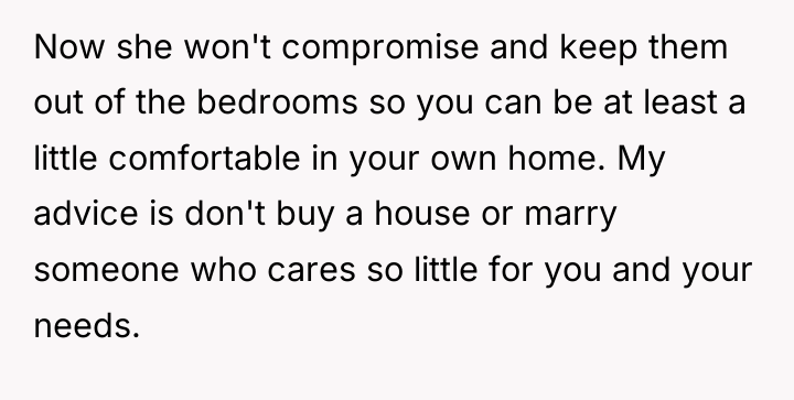 Now she won't compromise and keep them out of the...