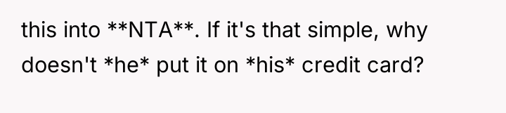this into **NTA**. If it's that simple, why doesn't *he*...