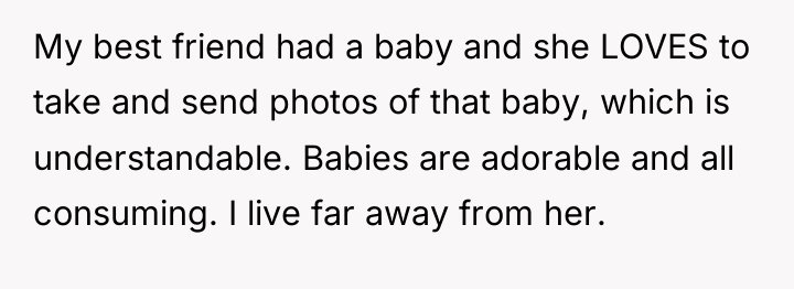 My best friend had a baby and she LOVES to...
